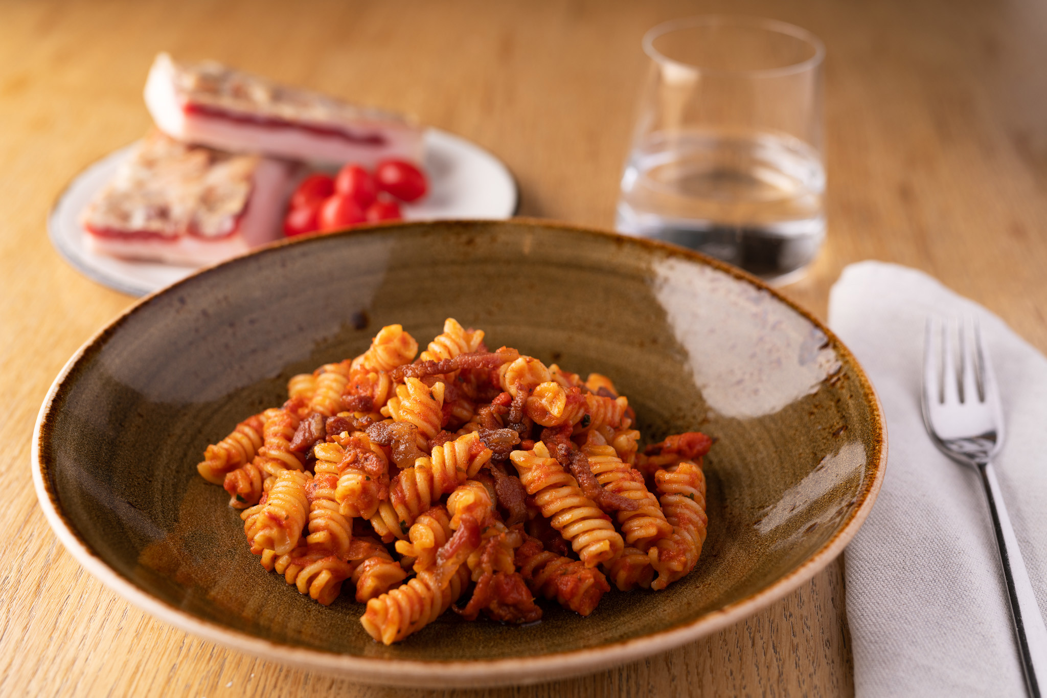Fusilli amatriciana