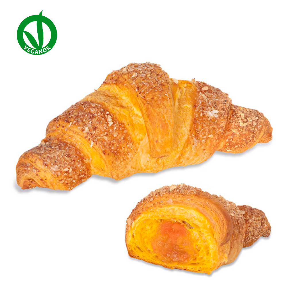 Cornetto vegano dritto agrumi e carota