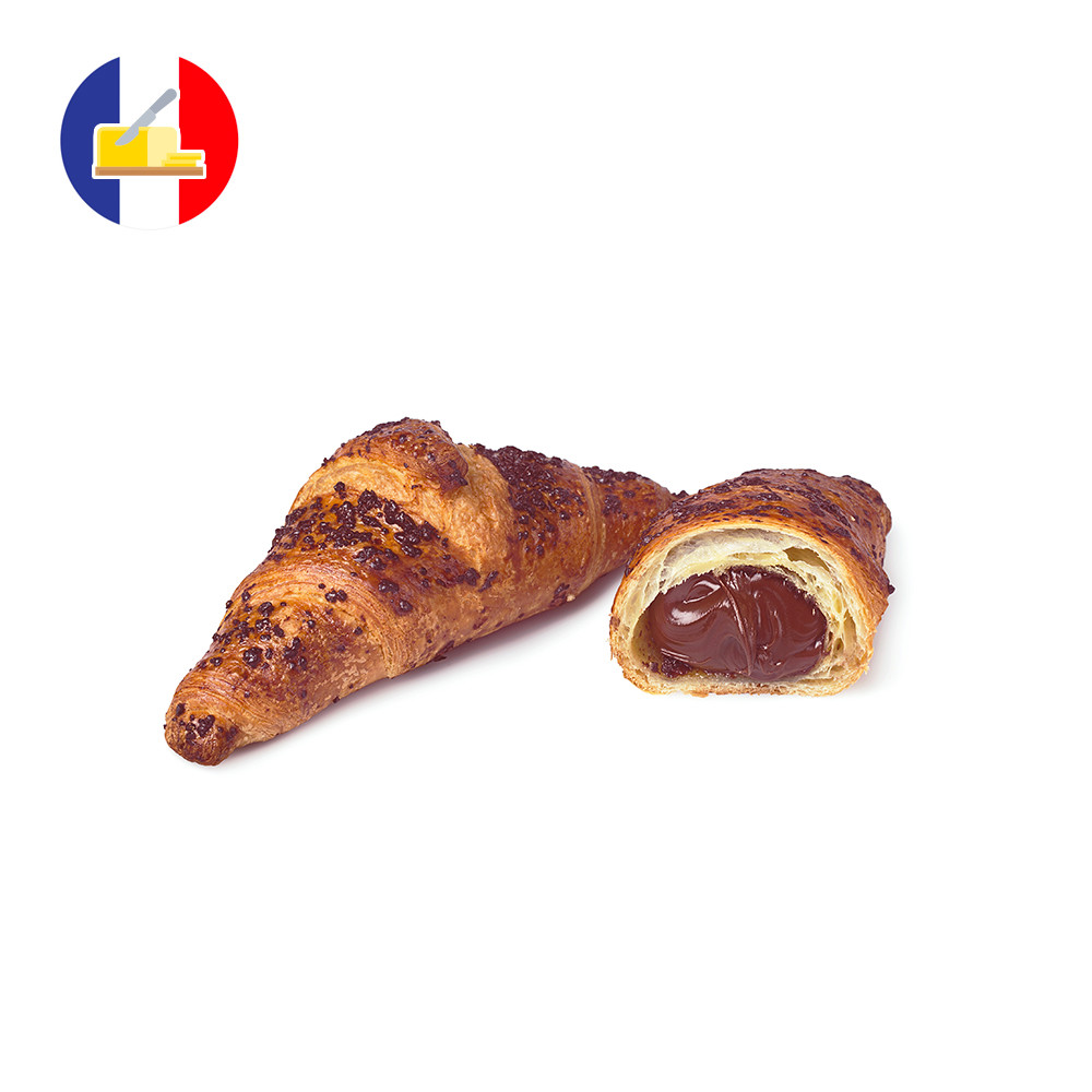 Croissant al burro dritto cioccolato