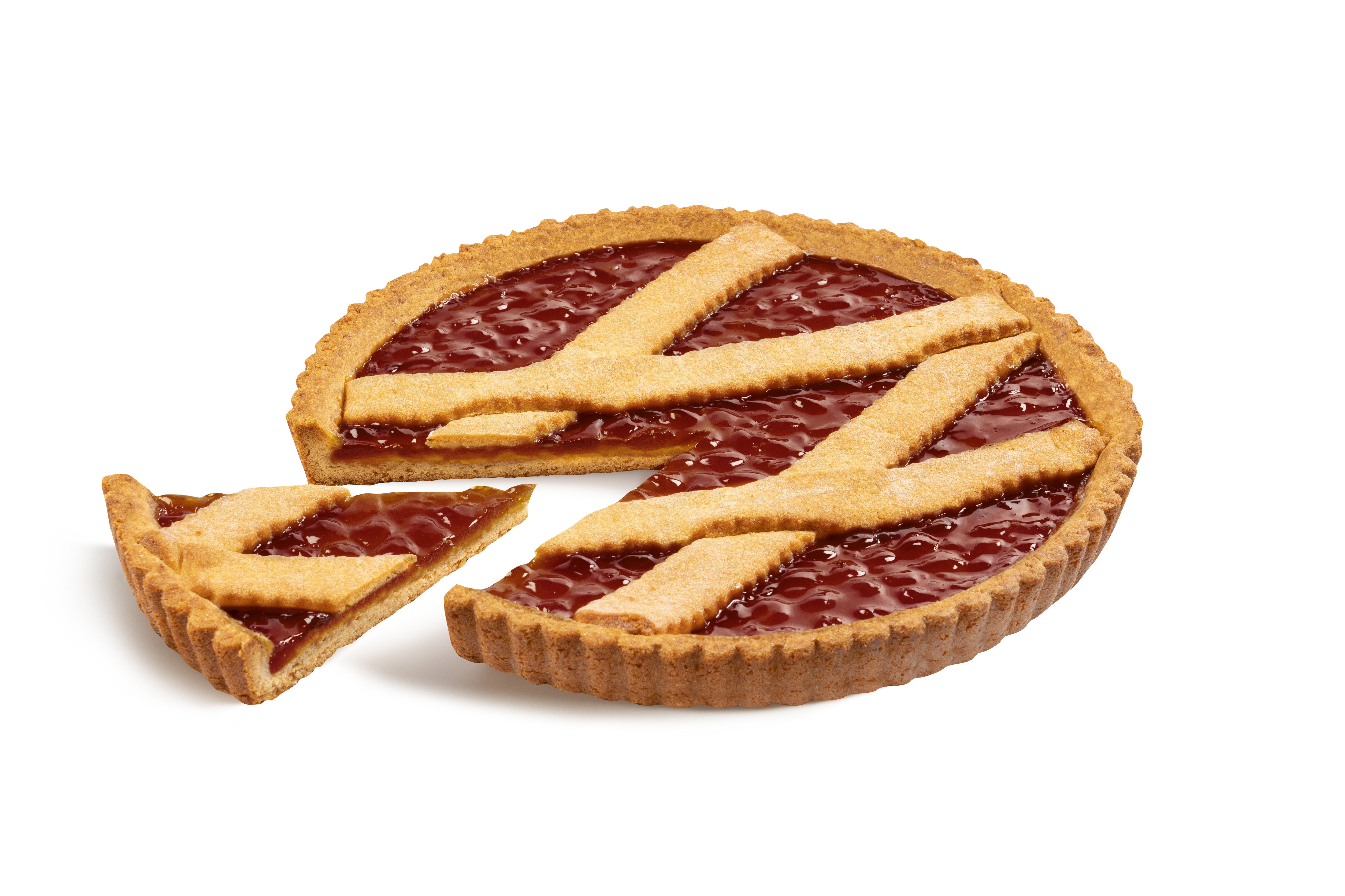 Torta Crostata Ciliegia - tagliata